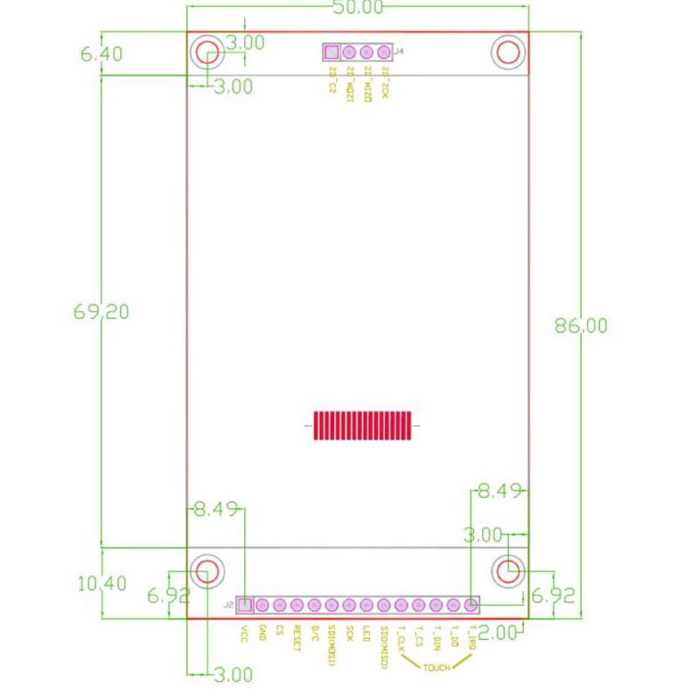 Hộp Cảm Ứng Màn Hình LCD TFT 2.8 "ILI9341 240x320 Pixels Cho Arduino