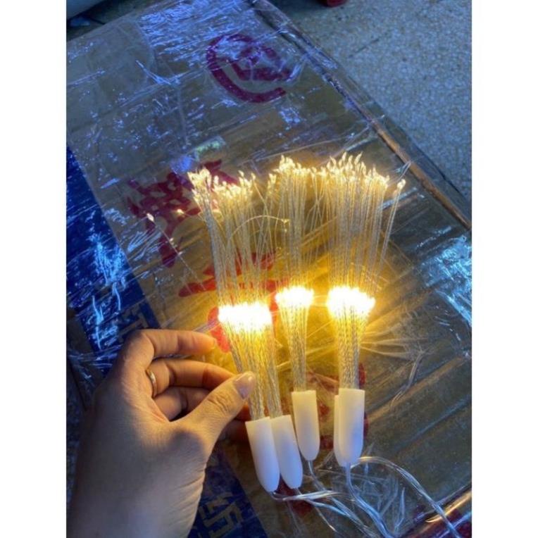 BỘ 5 CHÙM DÂY ĐÈN LED PHÁO HOA CẮM ĐIỆN TRANG TRÍ