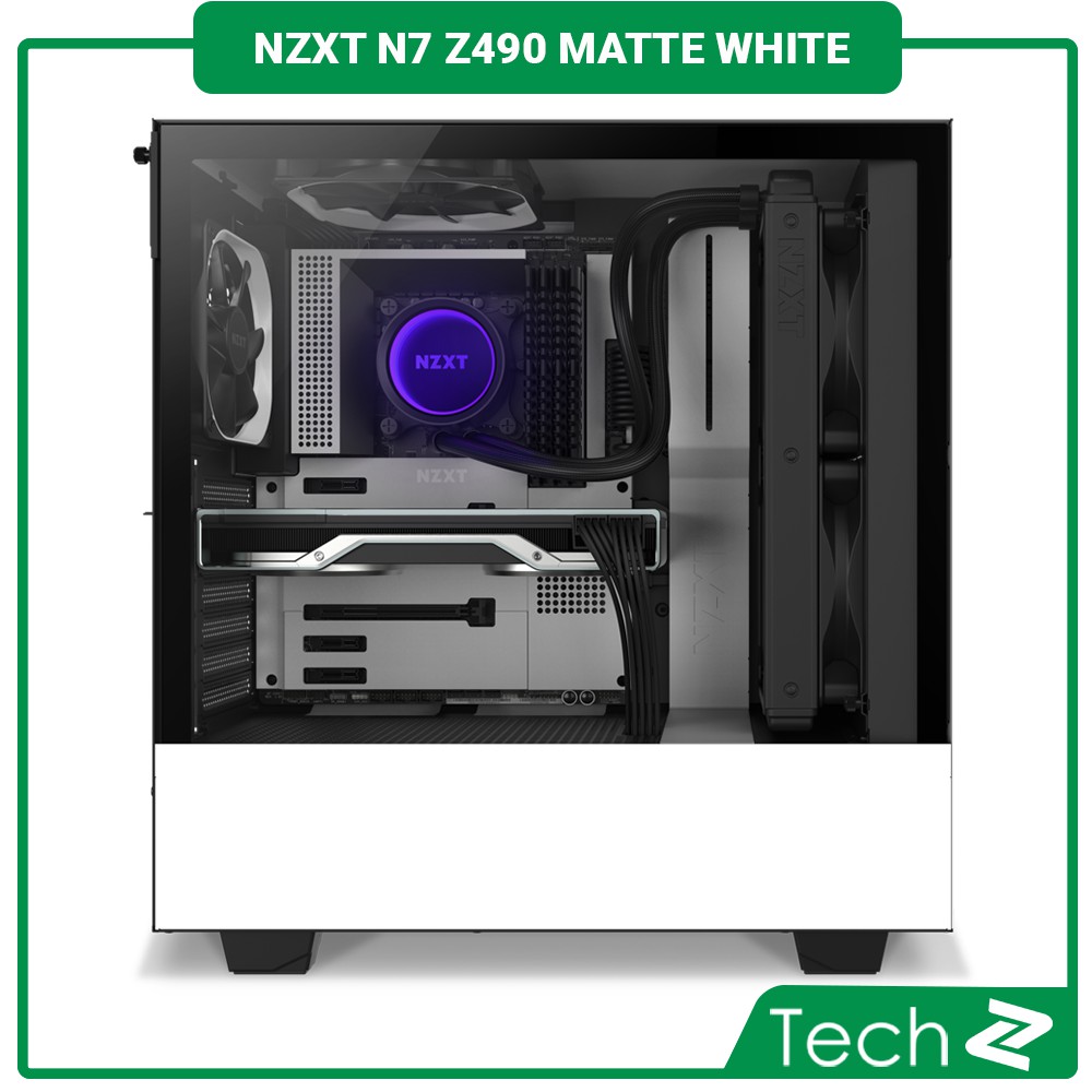 Mainboard NZXT N7 Z490 MATTE WHITE (Intel Z490, Socket 1200, ATX, 4 khe RAM DDR4) | BigBuy360 - bigbuy360.vn