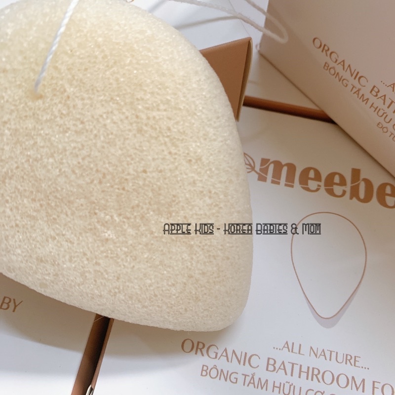 Bông tắm Meebee organic tạo bọt cho bé sơ sinh