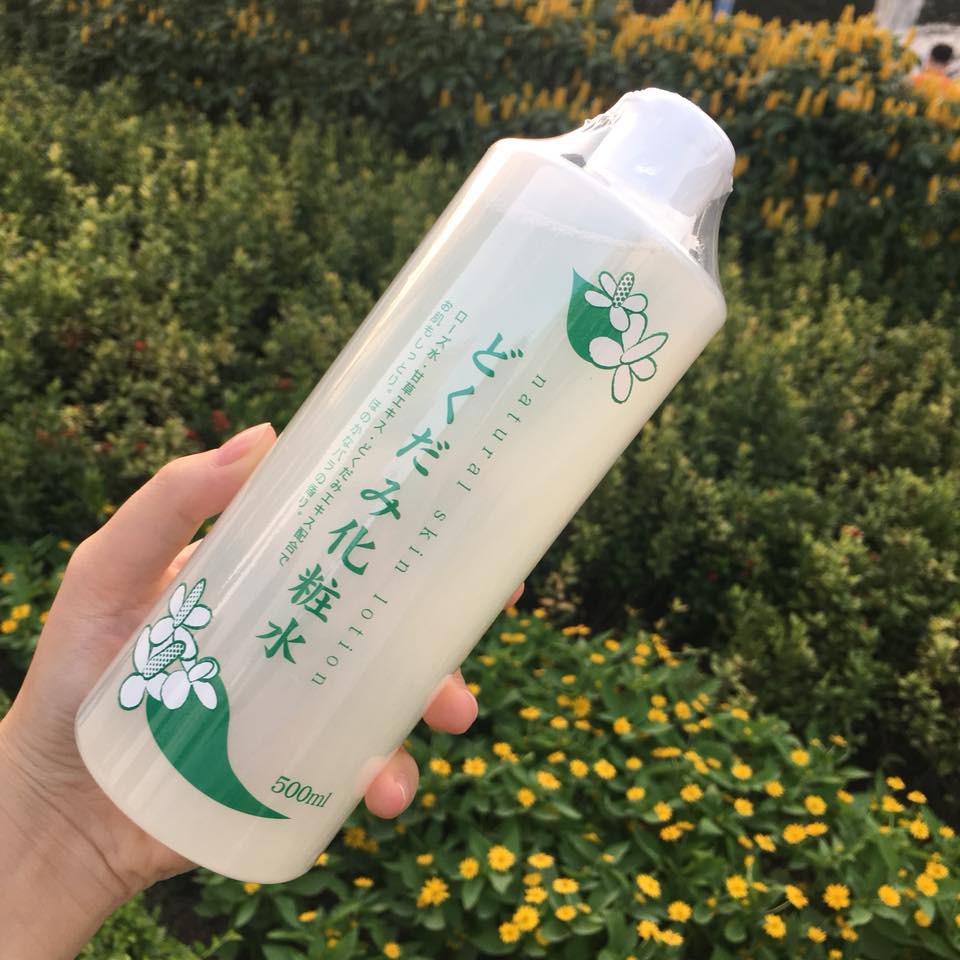 Nước hoa hồng Diếp Cá Tía Tô Dokudami 500ml - Toner diếp cá