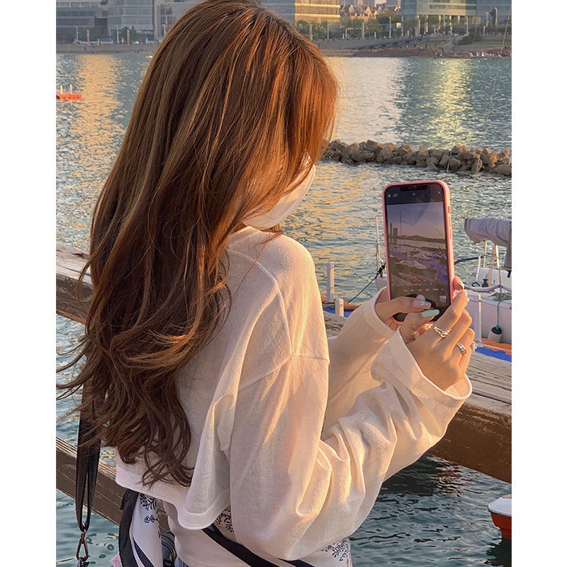 Áo Sơ Mi Tay Dài Chống Nắng Chất Lụa Mát Mỏng Nhẹ Thời Trang Mùa Hè Xinh Xắn Cho Nữ