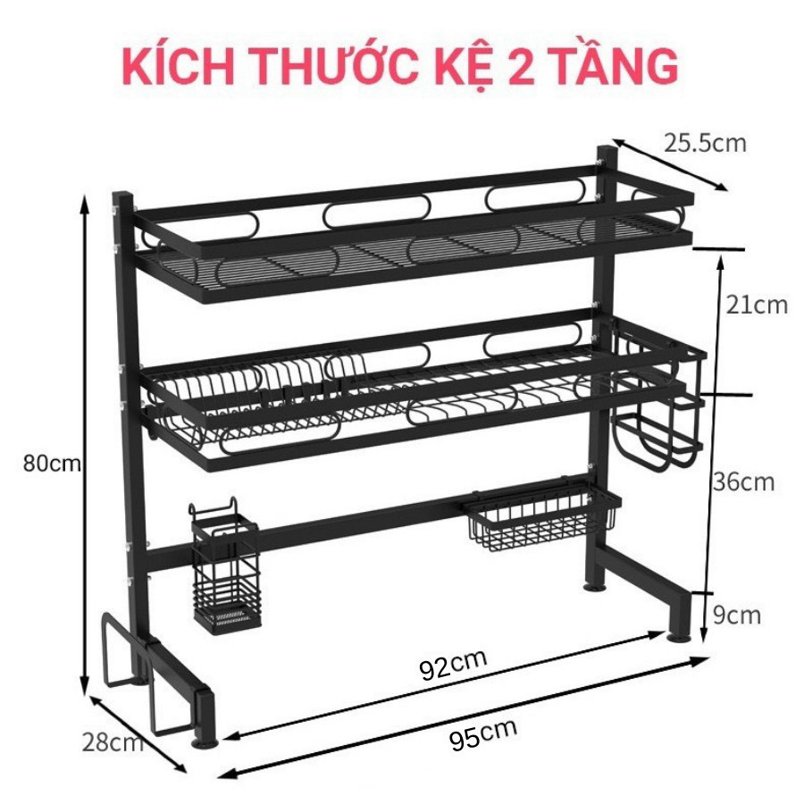 Kệ để chén đĩa, kệ bát thông minh trên bồn rửa bát dài 95cm sale sốc- Sang sịn mịn