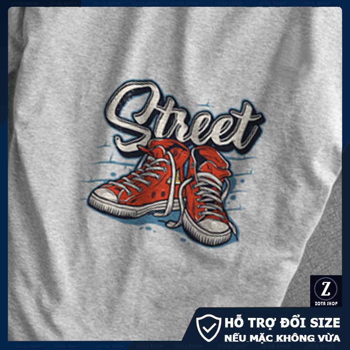 BST Áo thun nam trắng cộc tay cổ tròn in 3D Đôi Giày chất tici mịn mát BSTCZ15 | BigBuy360 - bigbuy360.vn