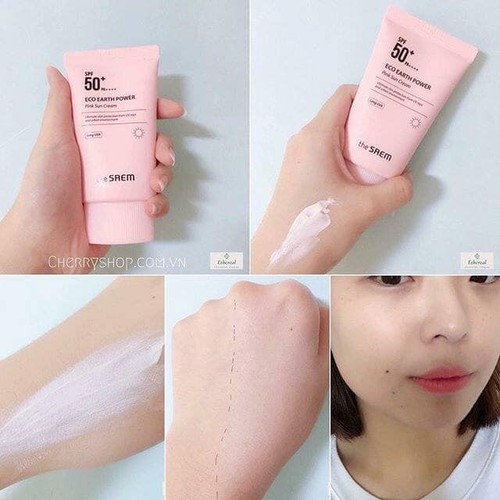 (CÓ BILL) Kem Chống Nắng The Saem hồng | BigBuy360 - bigbuy360.vn
