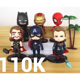 Bộ 06 siêu nhân Avenger trang trí bánh kem