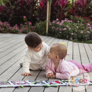 Sách Vải Kích Thích Thị Giác 2 Mặt, Quây Cũi Cho Bé