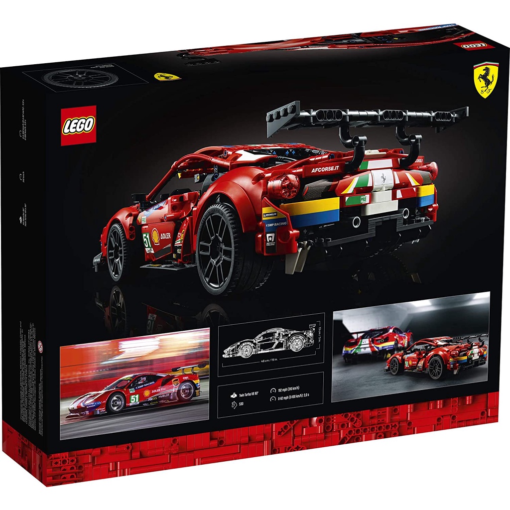 Lego lắp ráp 42125 Siêu Xe Ferrari 488 GTE