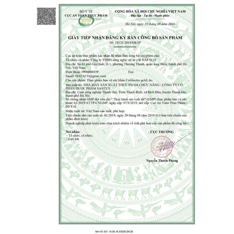 Men sống vi sinh Colibacter Gold - 20 ống- Men sống bạch mai thế hệ 2- giúp tăng cường tiêu hóa ,giảm rối loạn tiêu hóa