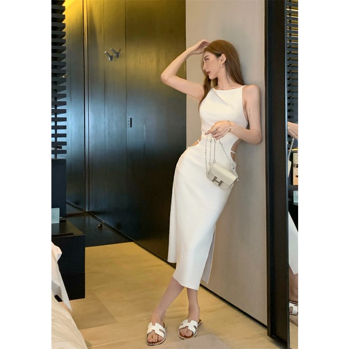 Cocory vn Đầm Maxi Lưng Cao Phong Cách retro Gợi Cảm Cho Nữ