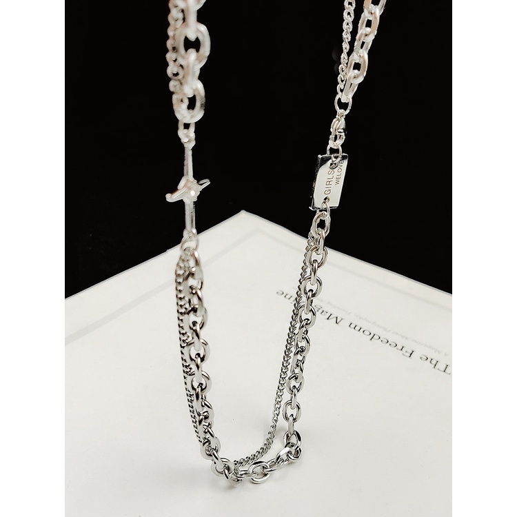 Vòng cổ Thép Titan Phong Cách hip hop Âu Mỹ Cá Tính