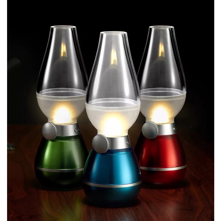 Đèn Dầu cảm ứng Điện Tử LED Thổi Tắt khí bật