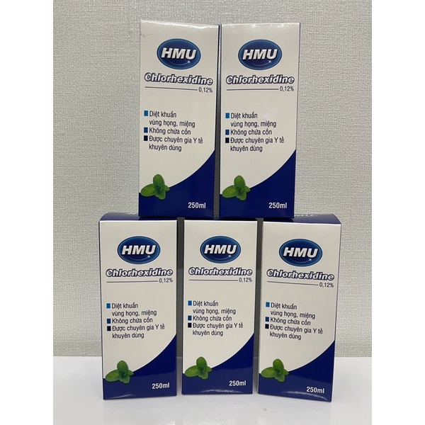 NƯỚC SÚC MIỆNG DIỆT KHUẨN HỌNG HMU CHLORHEXINDINE