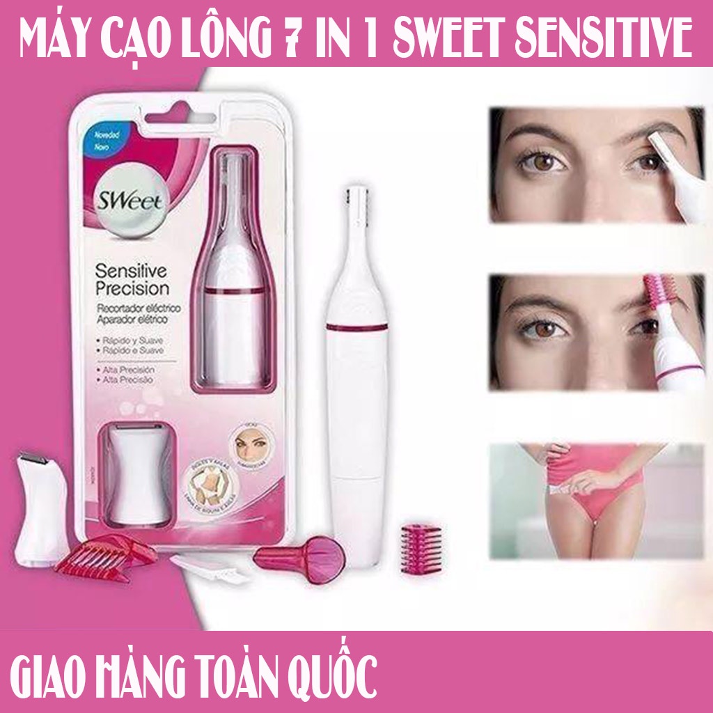 💥Gọn gàng tiện lợi💥máy cạo lông Veet Sensitive Precision-máy cạo -Chân - Nách - Mày - Bikini - Râu - hàng nhập