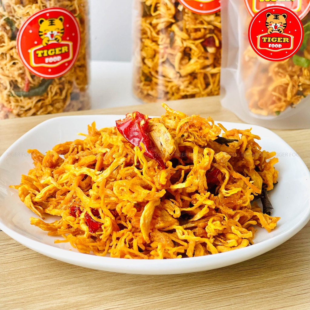 Khô Gà Lá Chanh 💖TIGER FOOD💖 Gói Dùng Thử Túi Zip 50g Khô Gà Lá Chanh - Bơ Tỏi Đậm Vị Siêu Ngon Nhà Làm