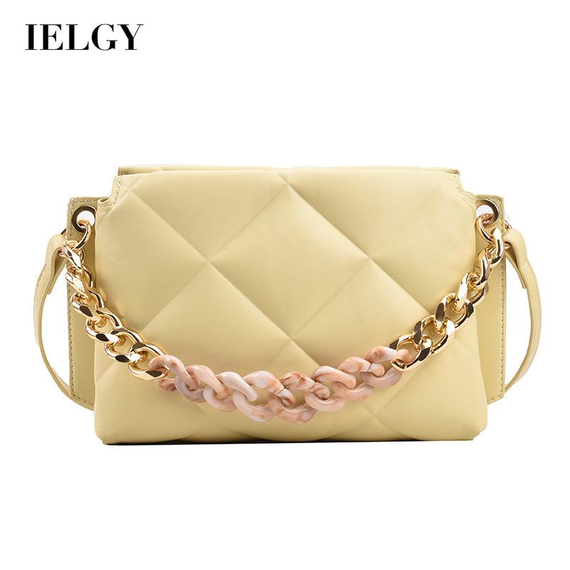 Túi Đeo Chéo Dây Xích Họa Tiết Hình Thoi Đơn Giản Thời Trang Cho Nữ