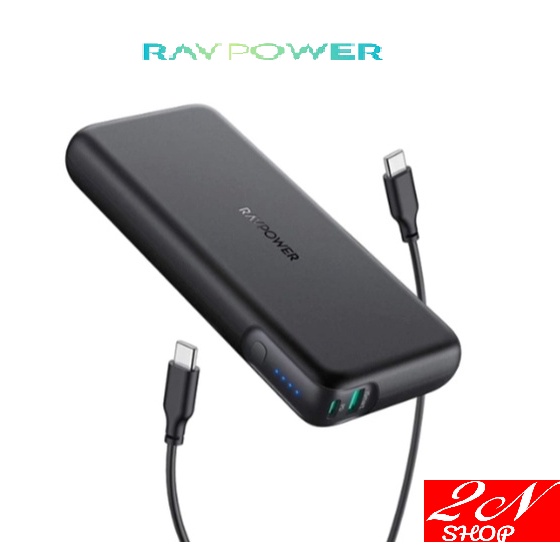 Pin sạc dự phòng RAVPOWER RP-PB201, 20000mAh PD 3.0 60W & QC 3.0 18W