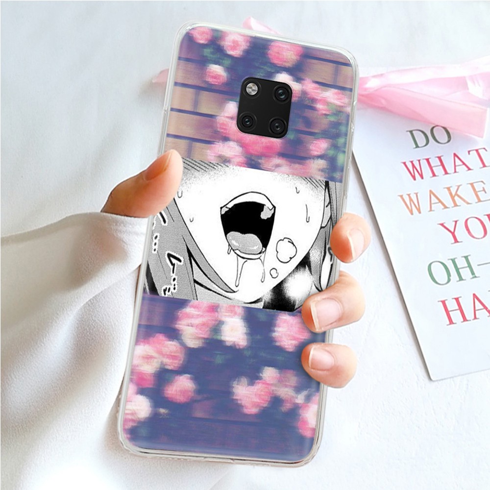 Ốp Điện Thoại Trong Suốt Hình Ty147 Ahegao Anime Cho Redmi Note 9 9a 9c 9t 9s S2 Go Pro Max