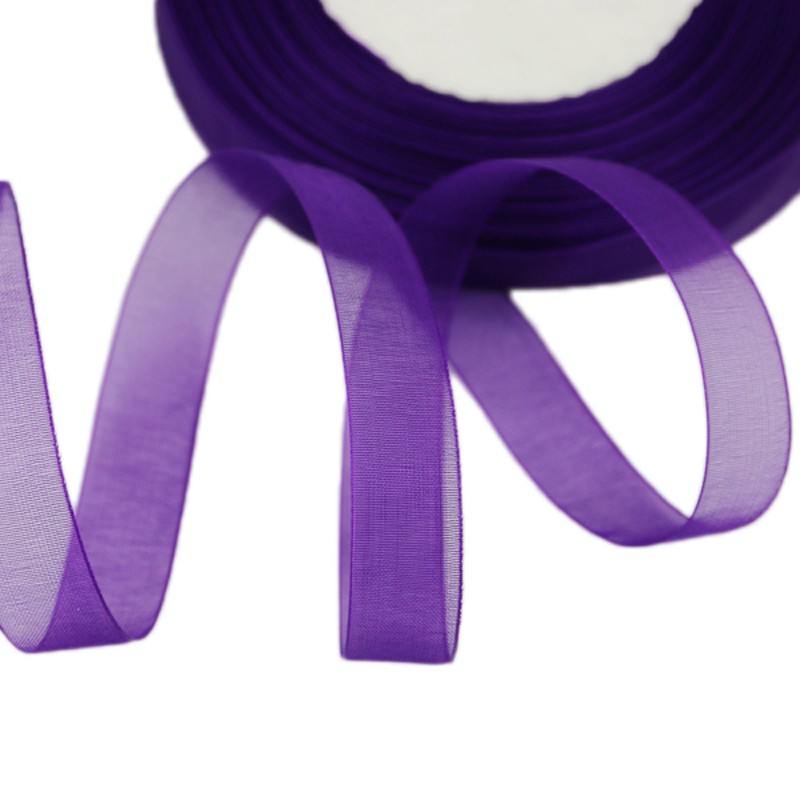 Cuộn dây ruy băng dùng trang trí giáng sinh đa năng 15mm dài 50 yard