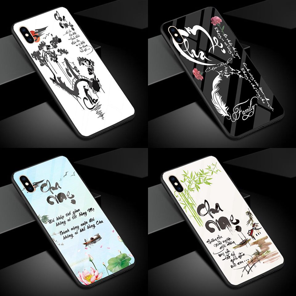 ỐP lưng IPHONE X,XS ,XS MAX,11,12 pro max THƯ PHÁP MẶT KÍNH CƯỜNG LỰC | BigBuy360 - bigbuy360.vn