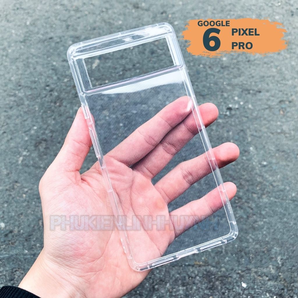 Google Pixel 6 Pro_Ốp lưng dẻo TPU 6D trong suốt chống sốc