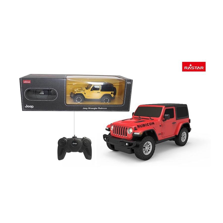 Đồ chơi xe hơi điều khiển từ xa Rastar - Xe điều khiển 1:24 Jeep Wrangler JL_màu Đỏ - Mã: R79500/RED