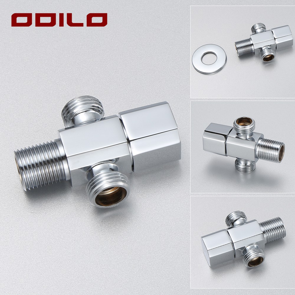 ODILO Bộ Vòi Xịt Nước Toilet 4 Trong 1 Bằng Đồng Thau Chrome Shattaf