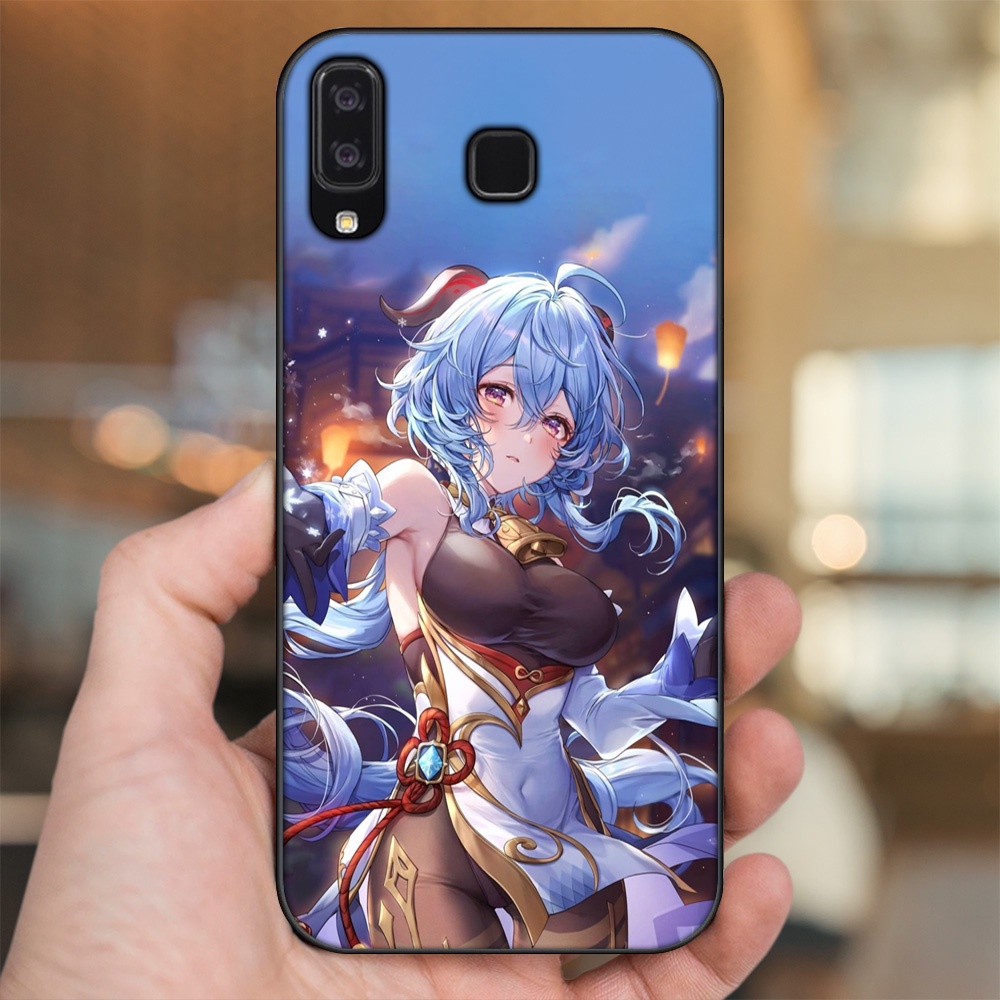 Ốp lưng Samsung A8 Star viền đen in hình Ganyu Genshin Impact