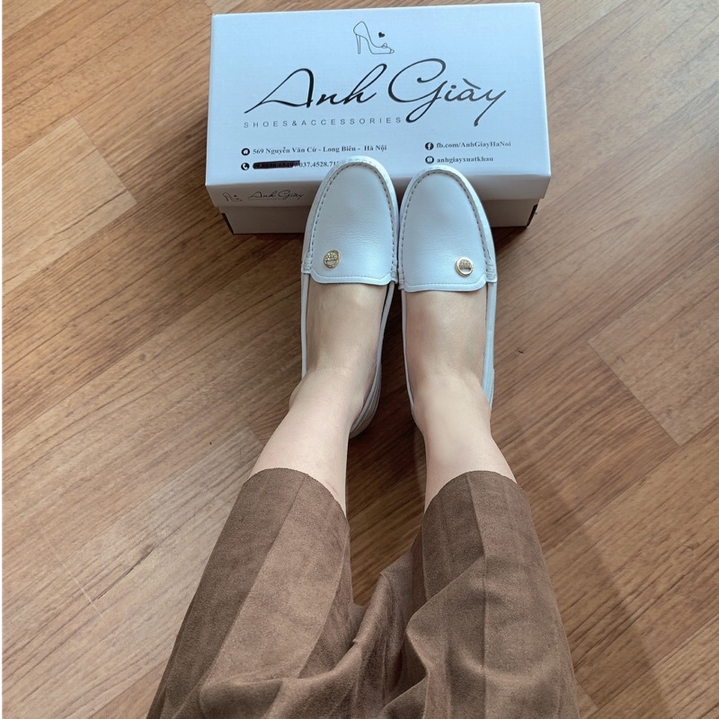 GB50 - Giày bệt, giày Moca mũi tròn da thật đế kếp siêu mềm êm hàng Việt Nam xuất khẩu phù hợp đi làm, đi chơi, du lịch