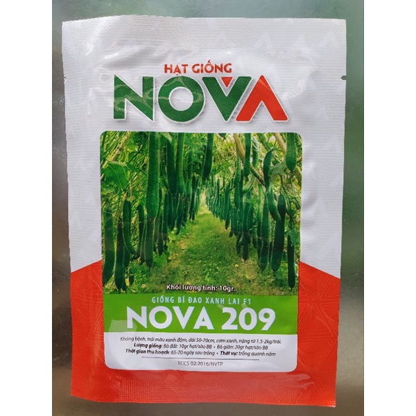 Hạt giống Bí đao xanh Lai F1 Nova 209. Năng suất cao. Trồng quanh năm