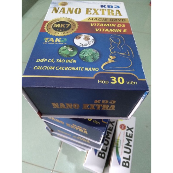 KD3 NANO Extra  bổ sung canxi hữu cơ từ tảo biển giúp xương răng chắc khỏe