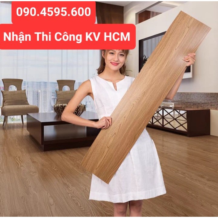 Sàn Nhựa Giả Gỗ Sẵn Keo Tự Dán Kích Thước 45.7 x 15.4 cm