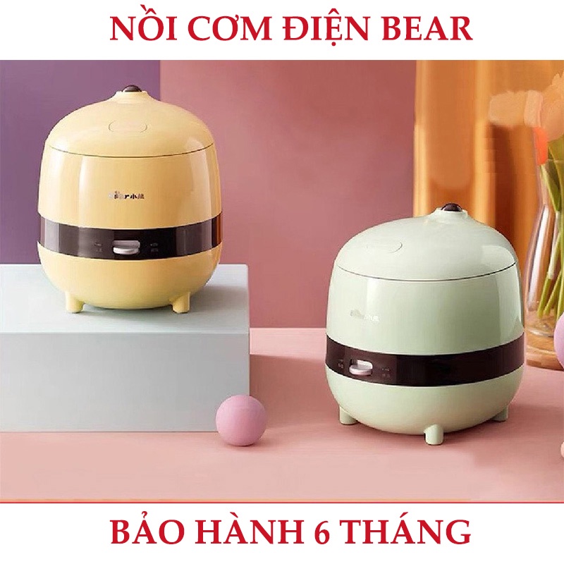 Nồi Cơm Điện Mini Đa Năng Bear 1.2L, 220V - Nhỏ gọn, tiện lợi - LB259212