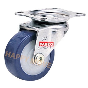 Bánh xe đẩy PU tải nhẹ càng xoay 360 độ - 50-65-75mm - Happy Move Thái Lan
