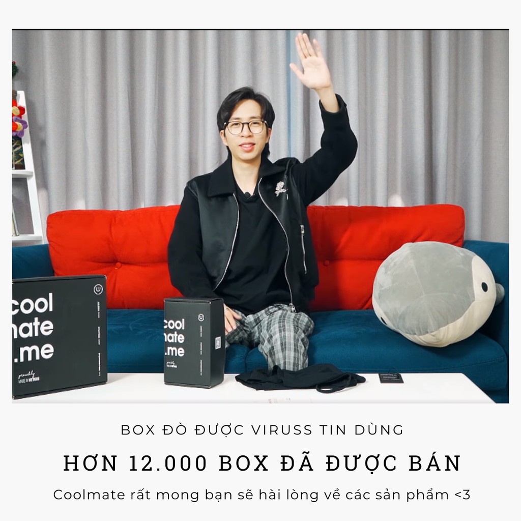 Wow Box - Box dùng thử áo thun, quần sịp, tất ngắn và khẩu trang cho nam giới thương hiệu Coolmate | BigBuy360 - bigbuy360.vn