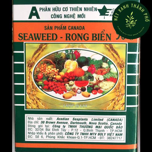 Phân Bón Lá hữu cơ 95% Rong Biển SEAWEED, Phân Hữu Cơ Khoáng Vi Sinh 10gr