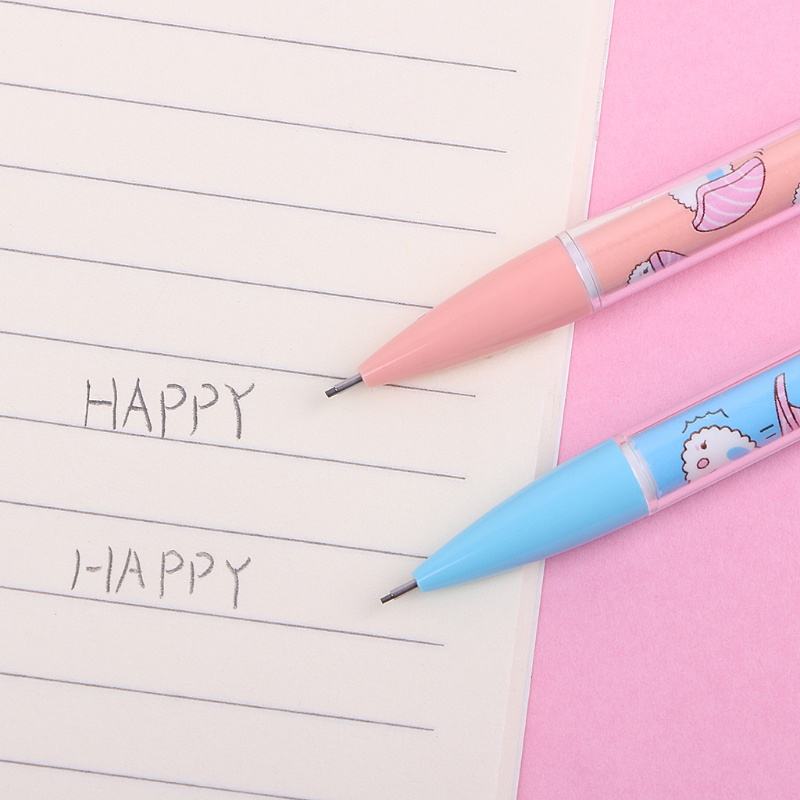 Bút chì bấm cơ học kèm gôm tẩy hình sushi dễ thương