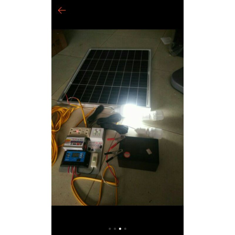 Máy phát điện Pin năng lượng mặt trời ráp sẵn 300w chưa có ắc quy