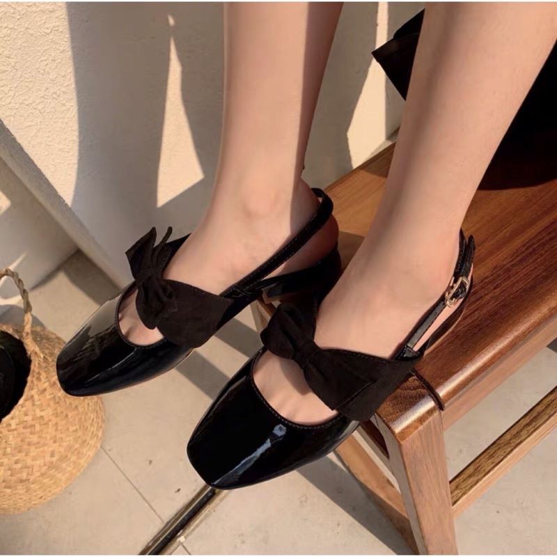 Sandal nữ quai hậu free ship thắt nơ tiểu thư cực xinh CHAGO GNU157
