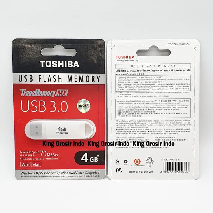 Usb Toshiba 4gb 4 Gb