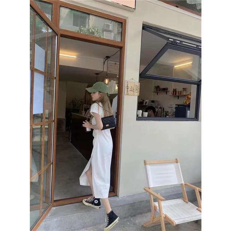 Đầm Dáng Dài Form Ôm Phong Cách Pháp Thời Trang Mùa Hè