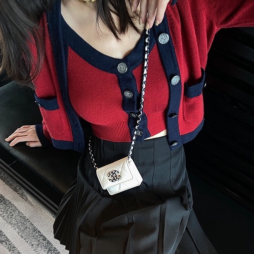 Bộ đồ ZHELIHANGFEI gồm áo dệt kim hai dây + áo cardigan gợi cảm