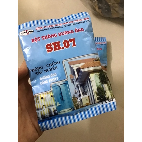 Bột thông cống SH.07 chống tắc nghẽn hiệu quả gói 100g