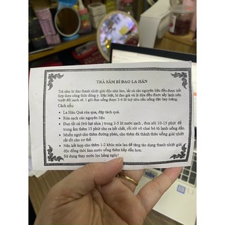 SET 400gr TRÀ SÂM BÍ ĐAO LA HÁN LOẠI NGON