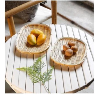 Tre VN- Mẹt tre đan thủ công viền mây nhiều kích thước đựng đồ, trang trí Xưởng sx