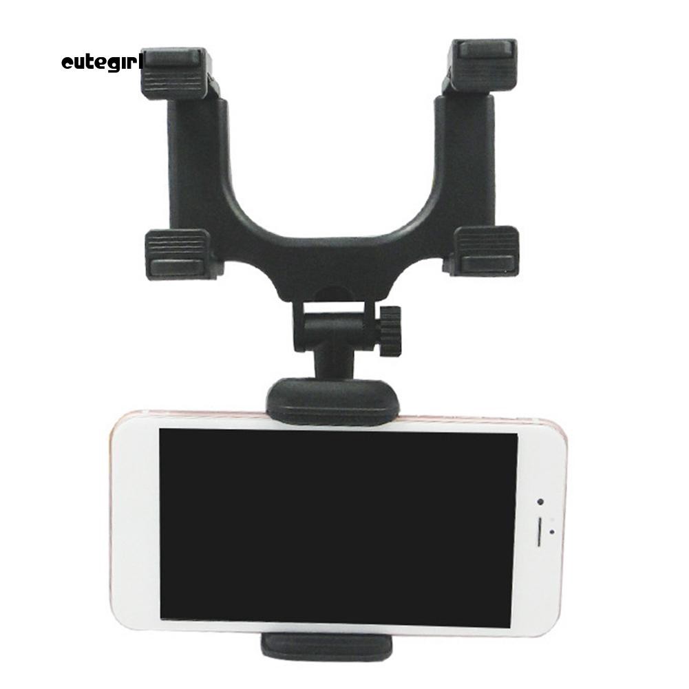 Giá đỡ điện thoại gắn gương chiếu hậu xe hơi xoay 360 độ | BigBuy360 - bigbuy360.vn