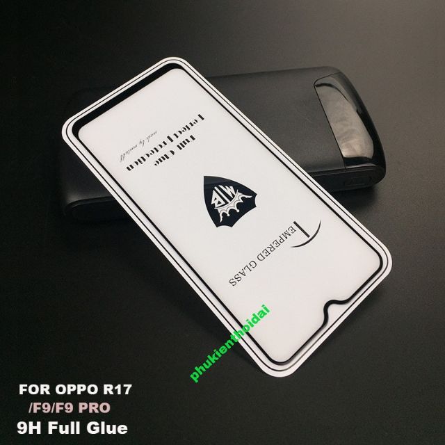 Oppo F9 FREESHIP Từ 50k cường lực 5D Full màn hình full keo viền mỏng ( tặng keo mép giấy lấy bụi )