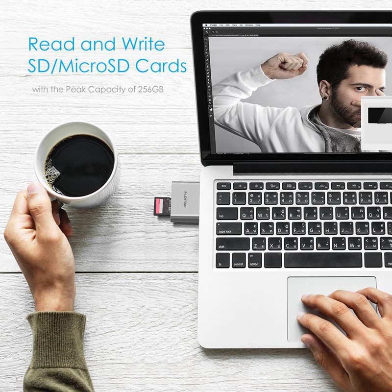 Đầu Đọc Thẻ Cs15 Chuyển Đổi Usb C Sang Sd / Micro-Sd Usb 3.0 Cho Macbook Pro2018 2019 Ipad Pro & Mac Airgray