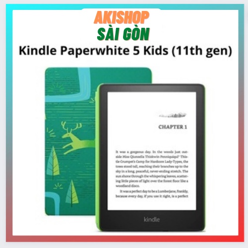Máy đọc sách Kindle Paperwhite 5 Kid 8GB kèm cover chính hãng