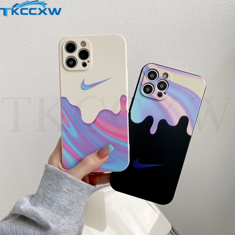 Ốp điện thoại silicon mềm hình que kem cầu vồng cho Samsung Galaxy S21 S20 S10 Plus S20 S21 Ultra S20 Fe Note 10 S10